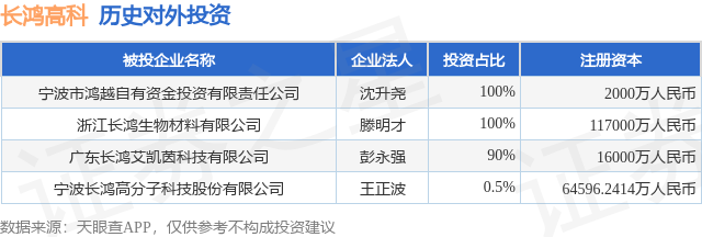 长鸿高科投资新设子公司，财务投资与战略布局双管齐下